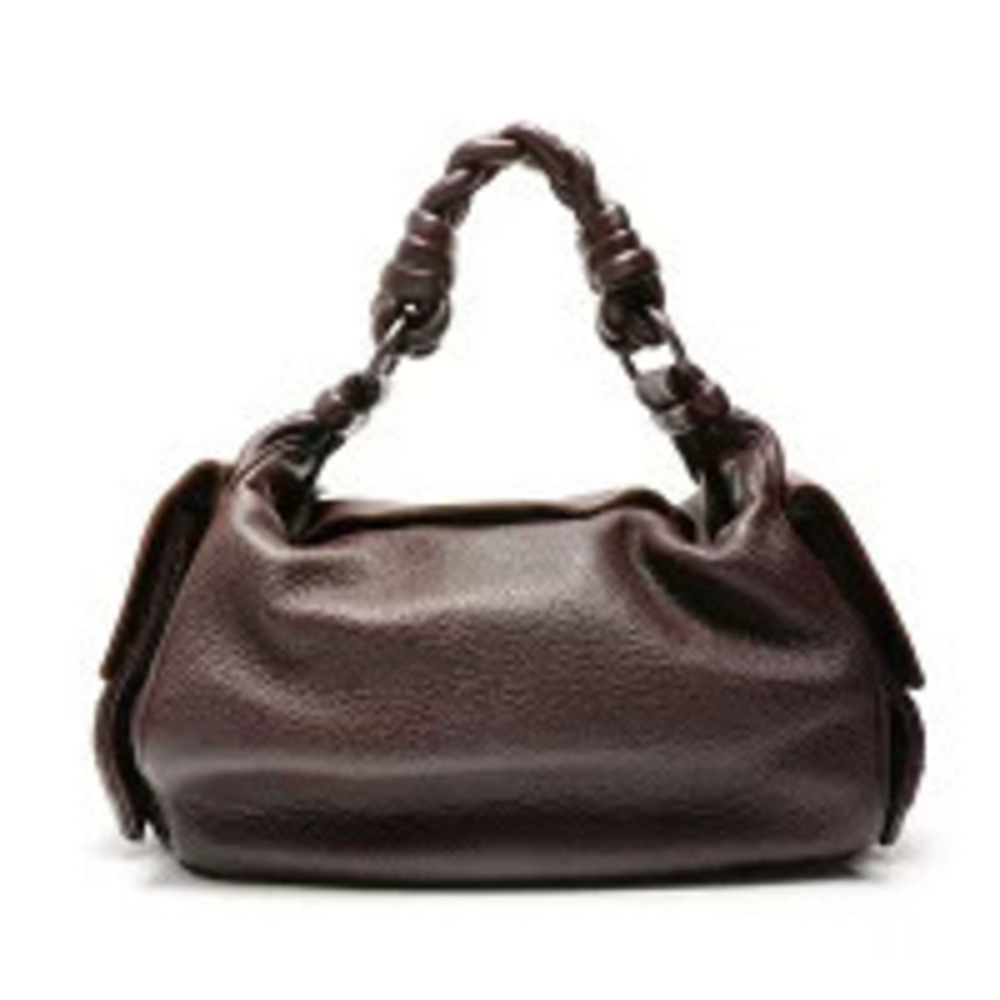 Bottega Veneta Intrecciato Shoulder Bag Brown